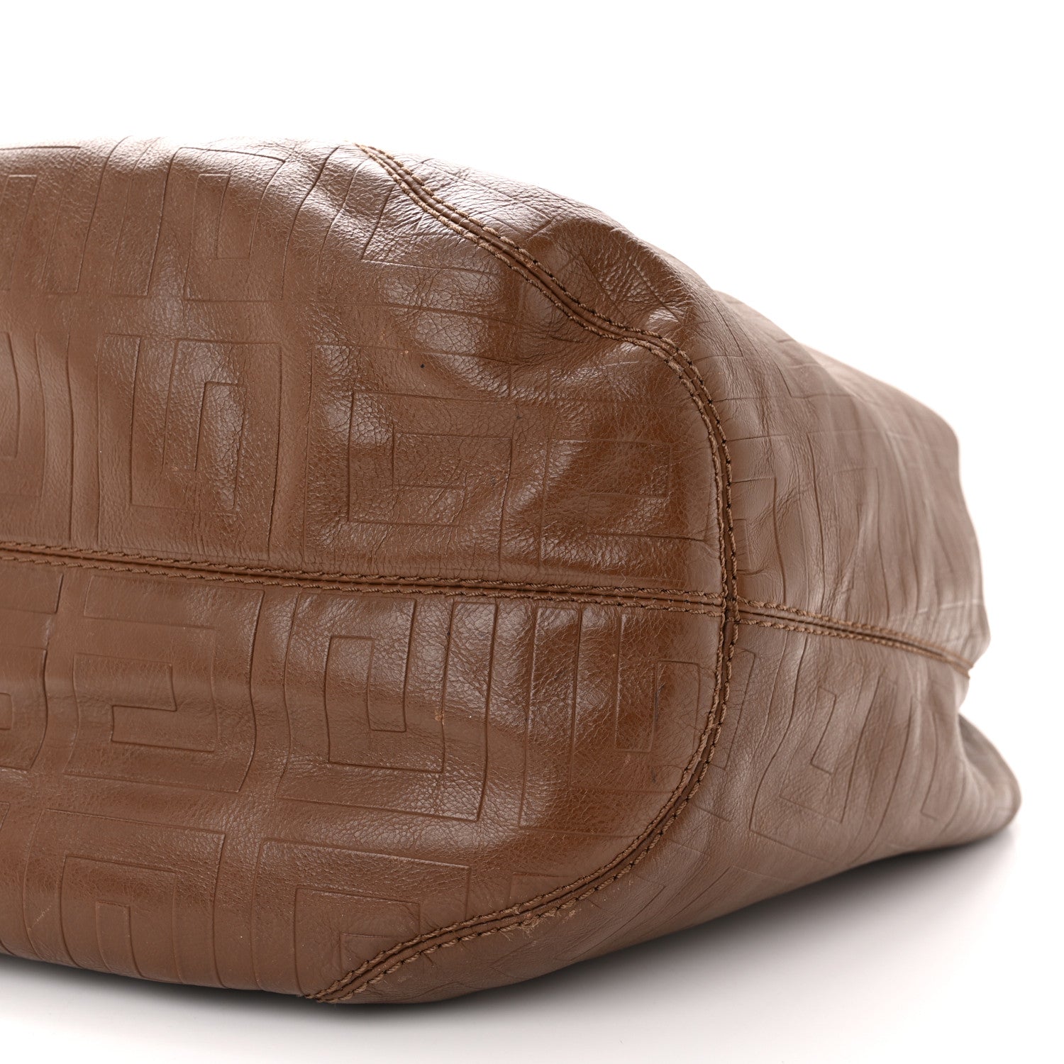Givenchy Calfskin Embossed Hobo Brown 10 of 15