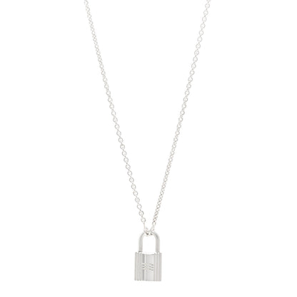 Hermes Sterling Silver Amulette Cadenas Kelly Pendant Necklace 1 of 5