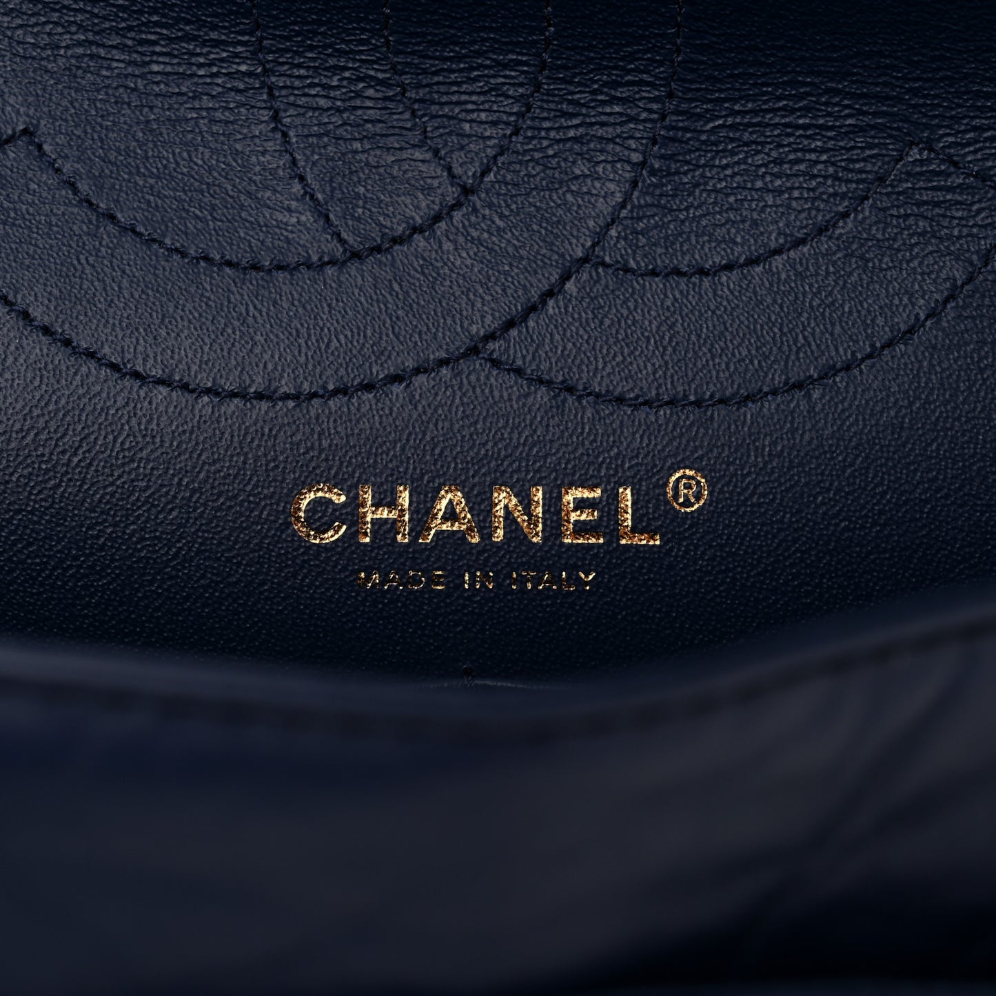 Aged Calfskin Quilted 2.55 Reissue 226 Flap Navy