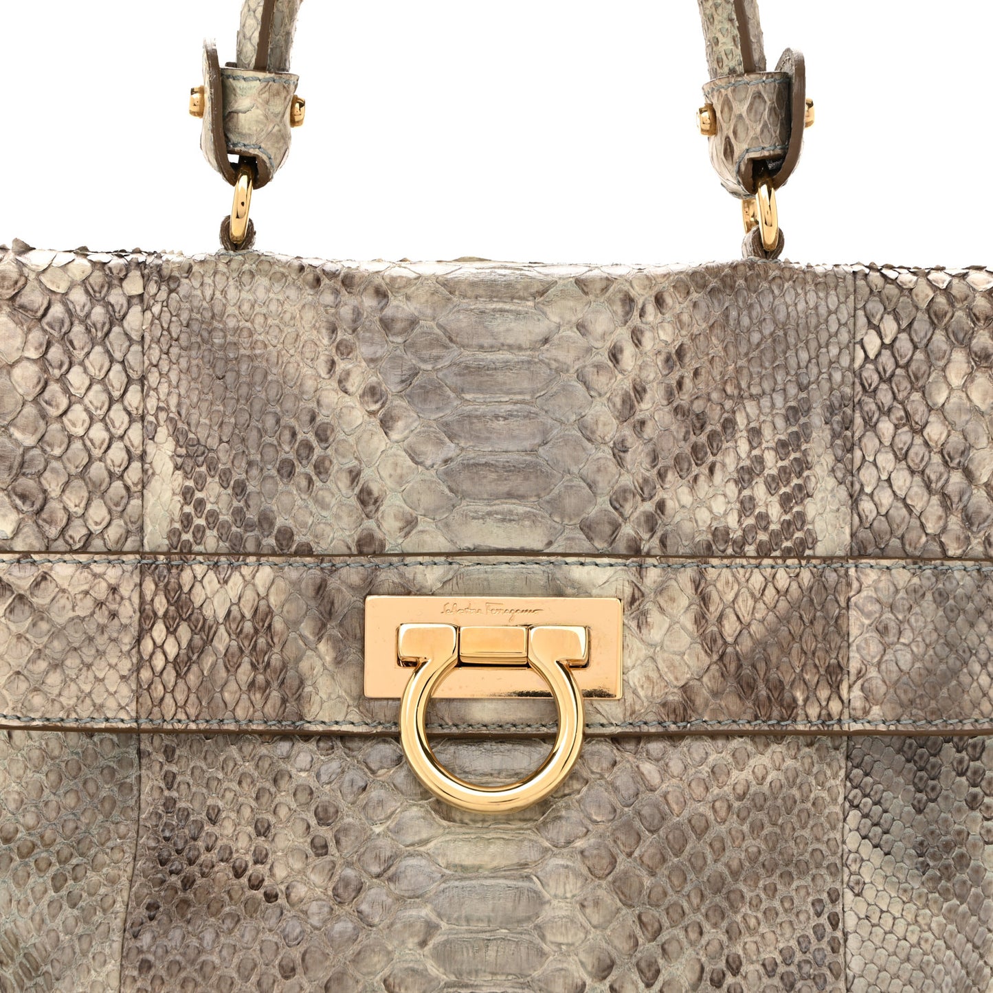 Snakeskin Medium Sofia Satchel Grey Multicolor