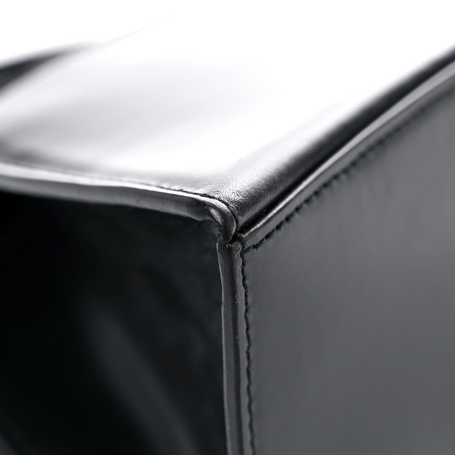 Balenciaga Shiny Box Calfskin Small Hourglass Top Handle Bag Black 16 of 19