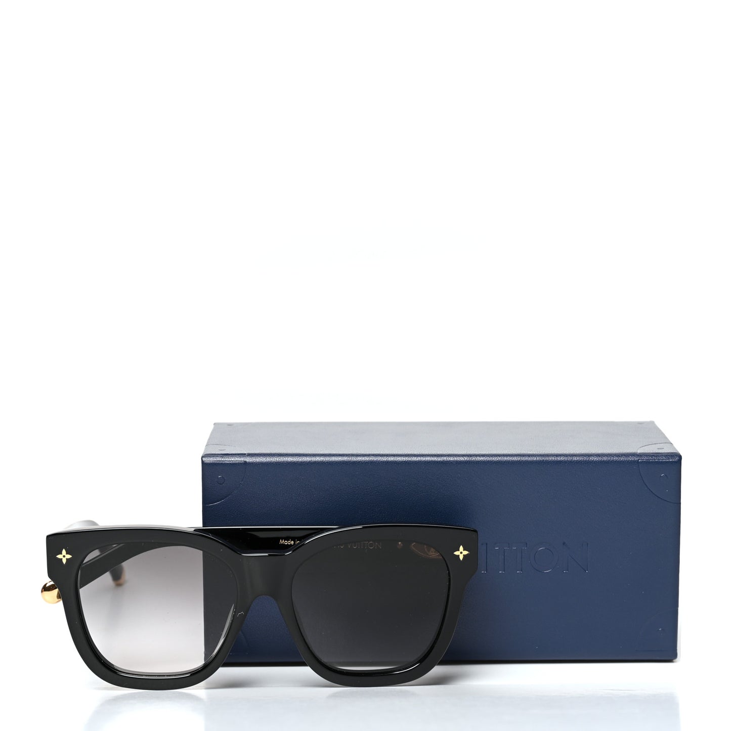 Acetate My Monogram Square Sunglasses Z1523E Black