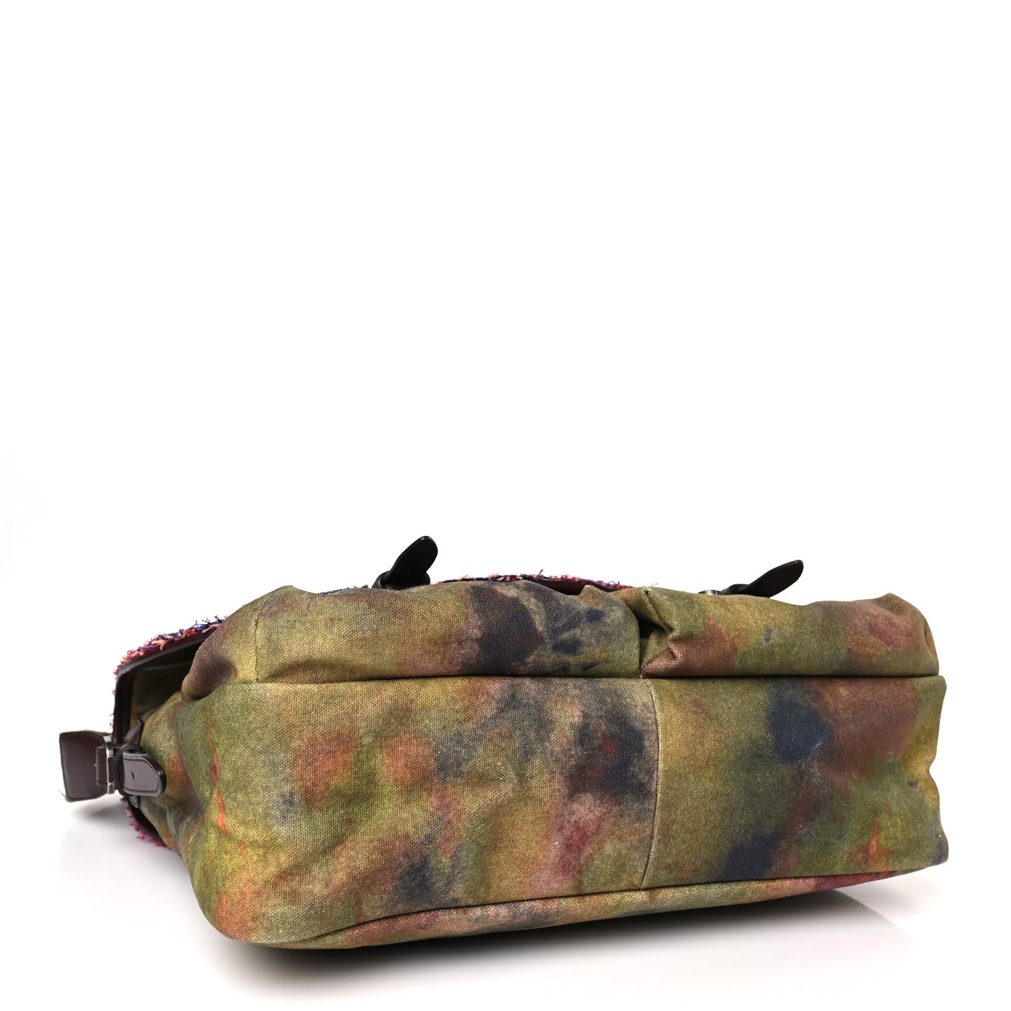 Washed Toile Large Graffiti On The Pavements Messenger Khaki Multicolor
