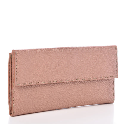 Fendi Cuoio Romano Selleria Long Wallet Bois De Rose 3 of 6