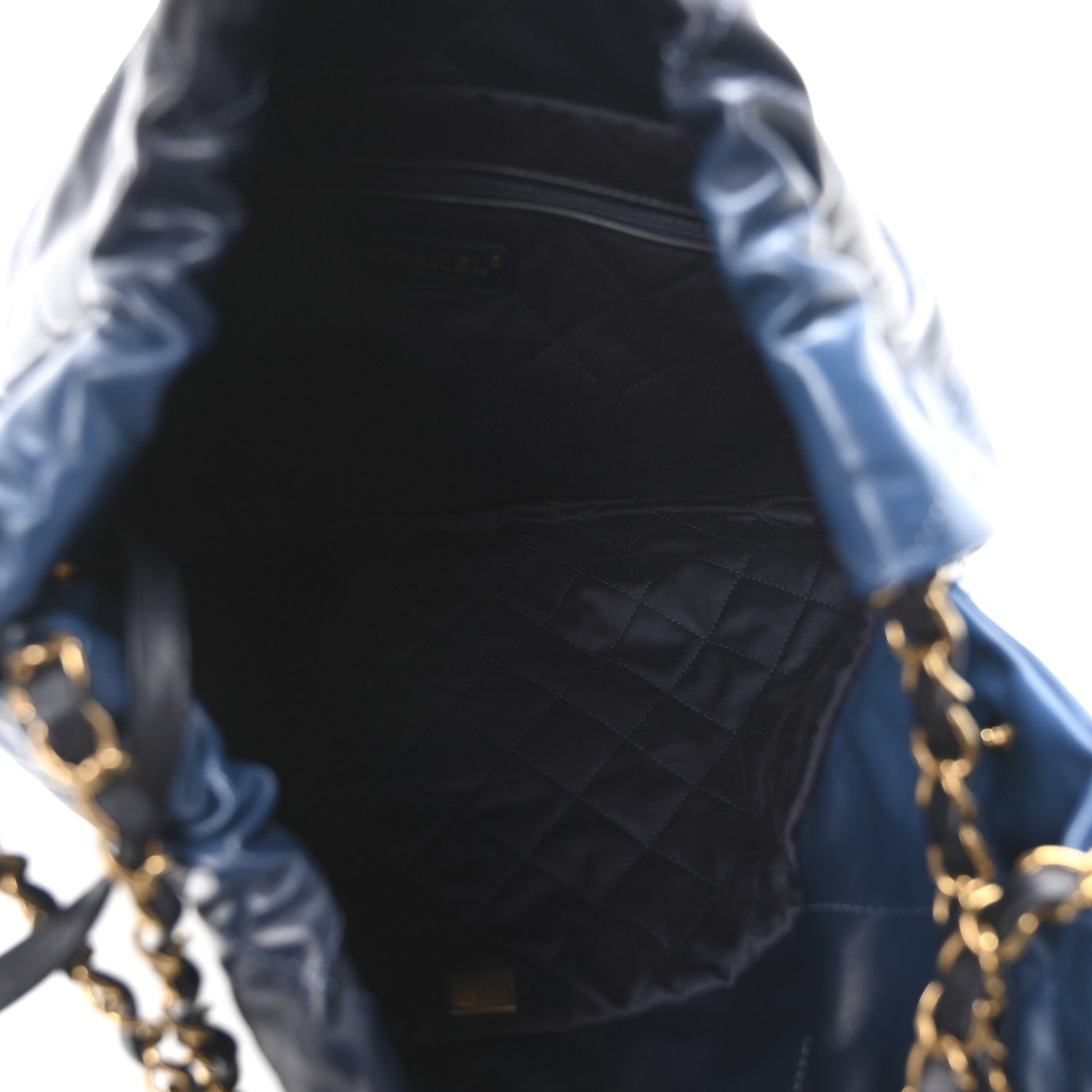 Chanel Shaded Calfskin Quilted Chanel 22 Blue Dark Blue 6 of 11