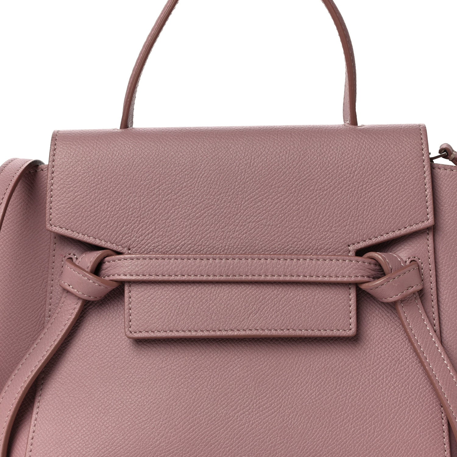 Celine Grained Calfskin Nano Belt Bag Antique Rose 8 of 10