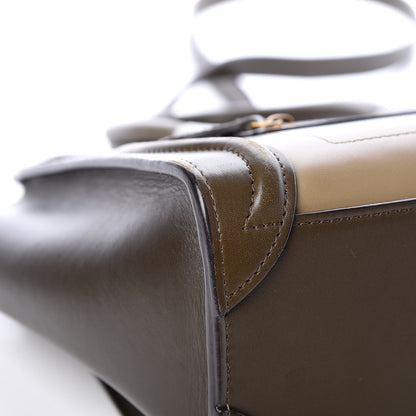 Celine Smooth Calfskin Nano Tri-Color Luggage Khaki 17 of 20