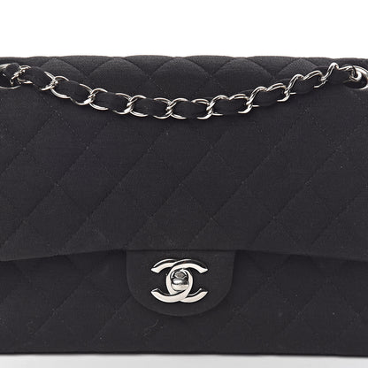 Chanel Jersey Quilted Medium Double Flap Black 11 of 11