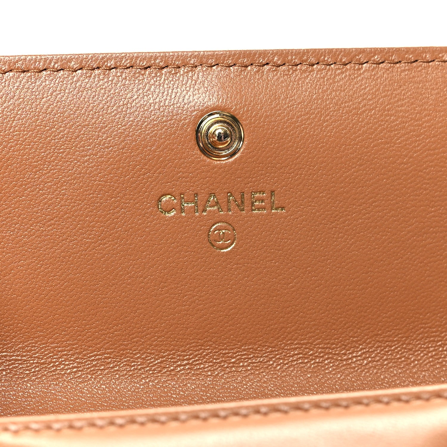 Chanel Lambskin Quilted Chanel 19 Flap Wallet Brown 6 of 9