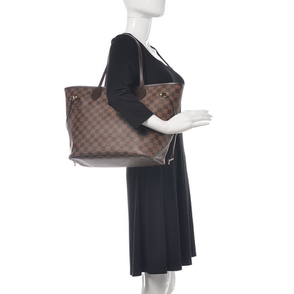 Louis Vuitton Damier Ebene Neo Neverfull MM Rose Ballerine 2 of 17
