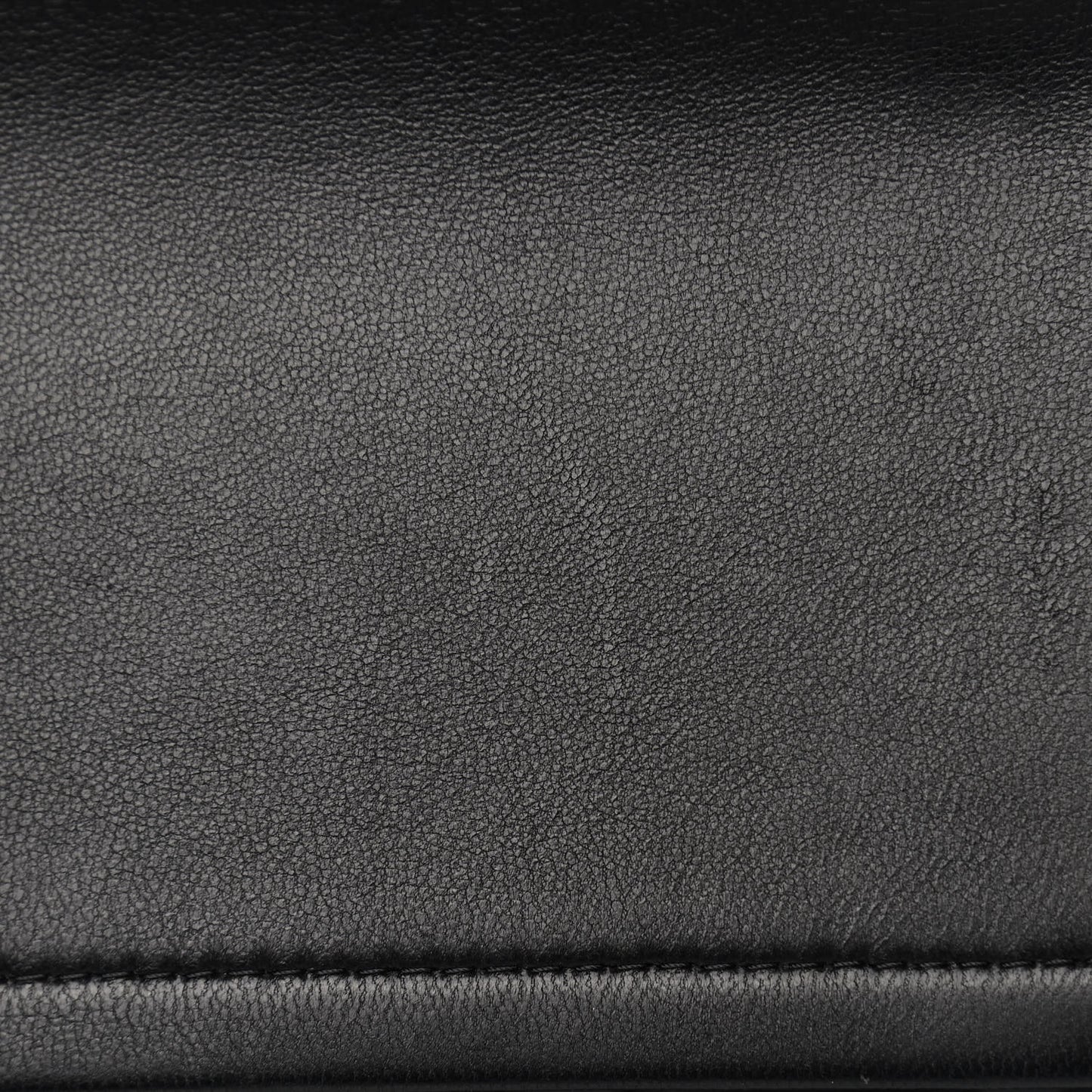 Lambskin Quilted Jumbo Double Flap Black