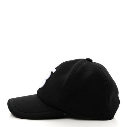 Burberry Cotton Twil TB Monogram Baseball Hat M Black 4 of 10