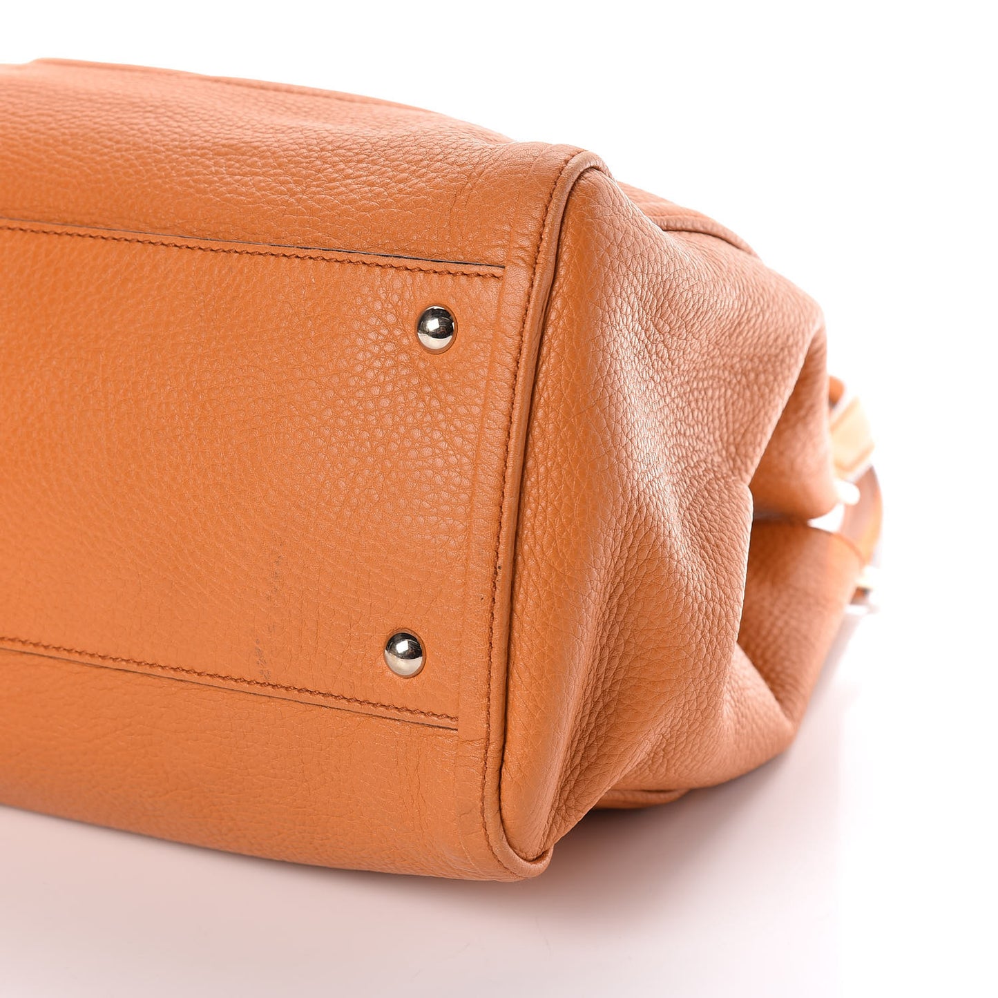 Pebbled Calfskin Medium Soho Shoulder Bag Curcuma