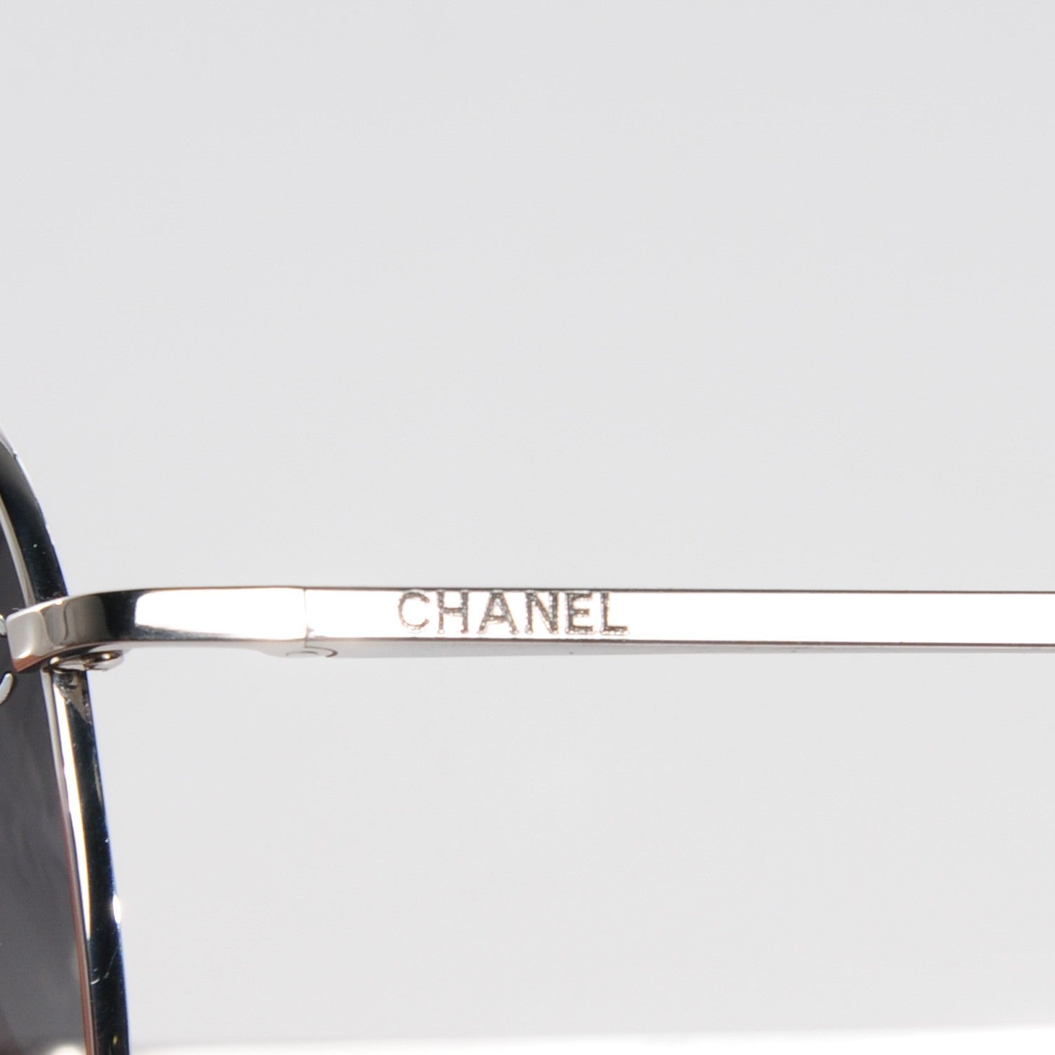 Chanel CC Aviator Sunglasses 4189-T-Q Silver 4 of 7