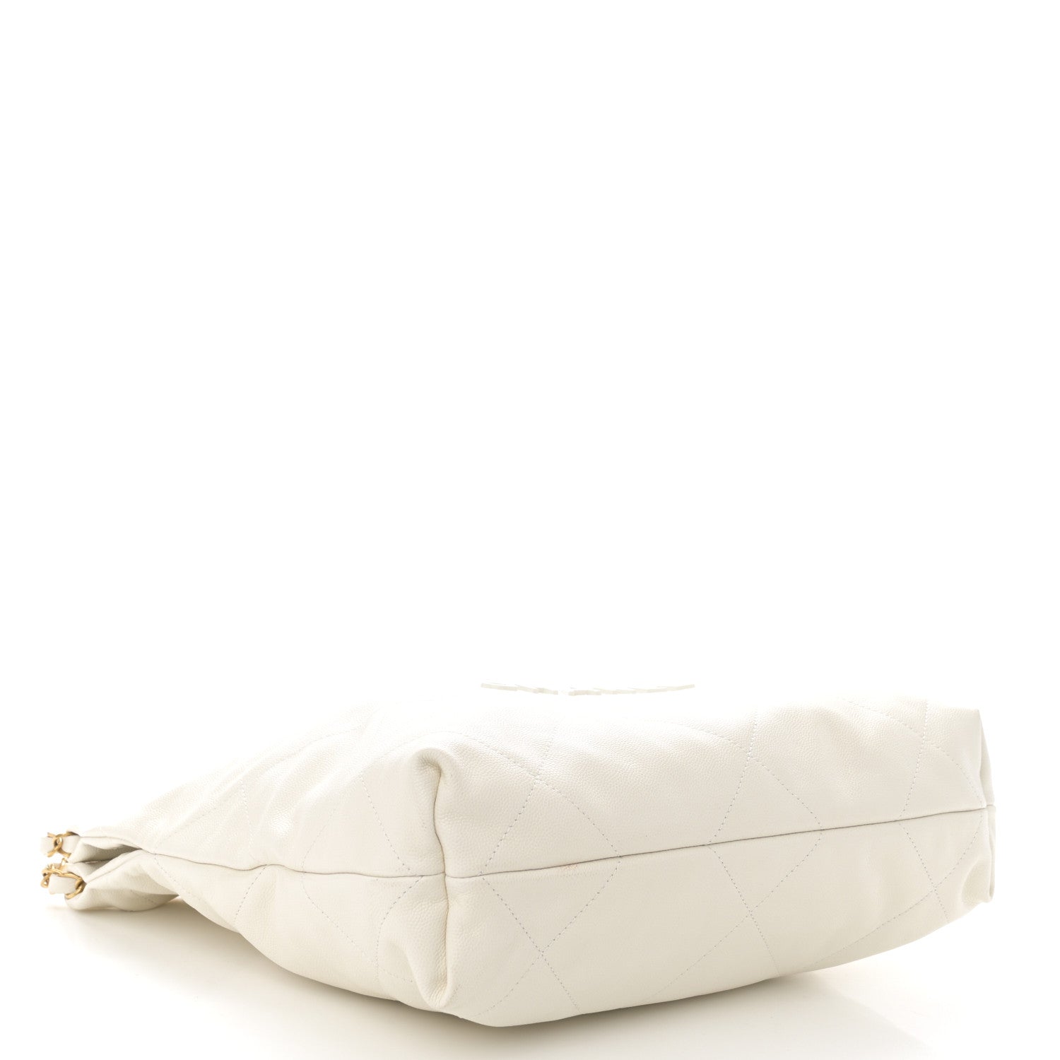 Chanel Shiny Caviar Quilted Monochrome Small Chanel 22 White White 5 of 14