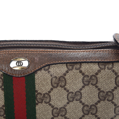 Gucci Coated Canvas Monogram Web Small Shoulder Bag Brown 12 of 16