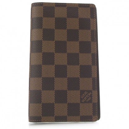 Louis Vuitton Damier Ebene Checkbook Cover Wallet 1 of 8