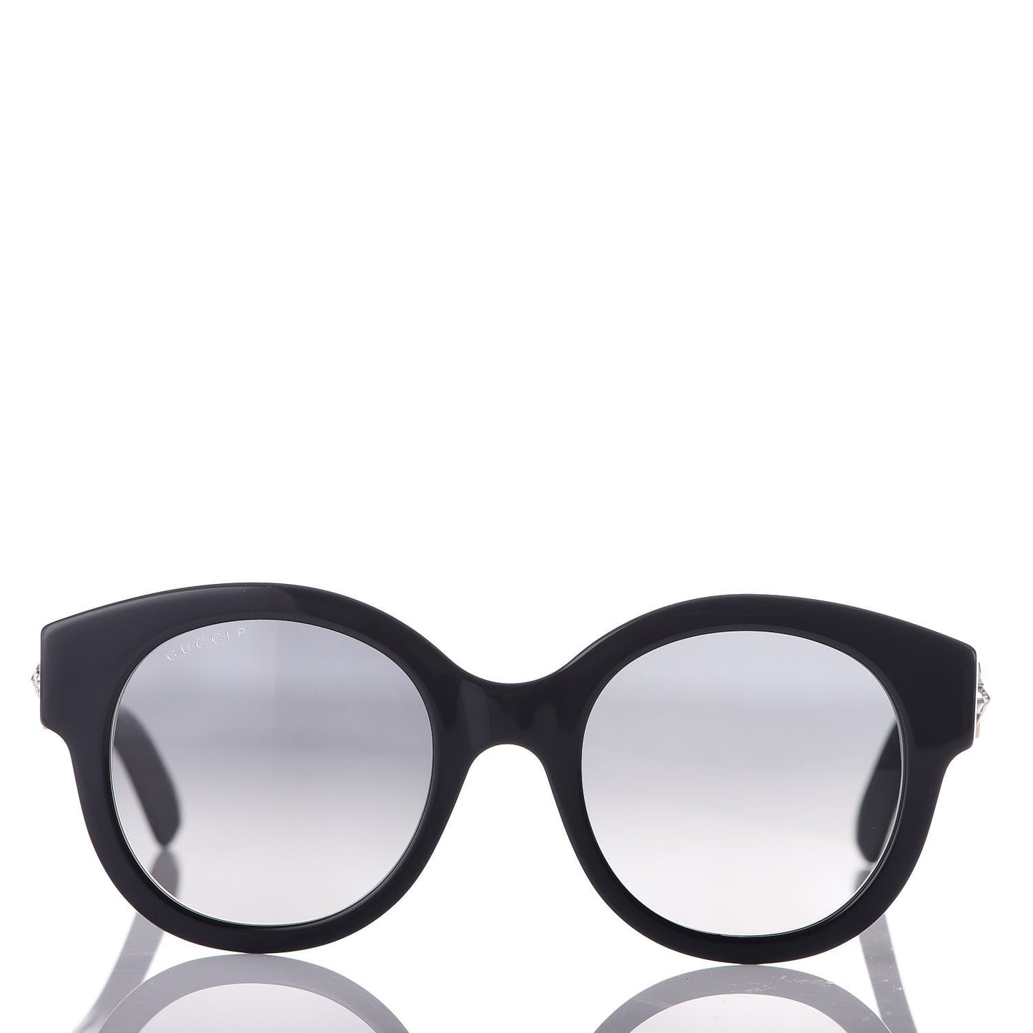 Round Frame Star Sunglasses GG0208S Black