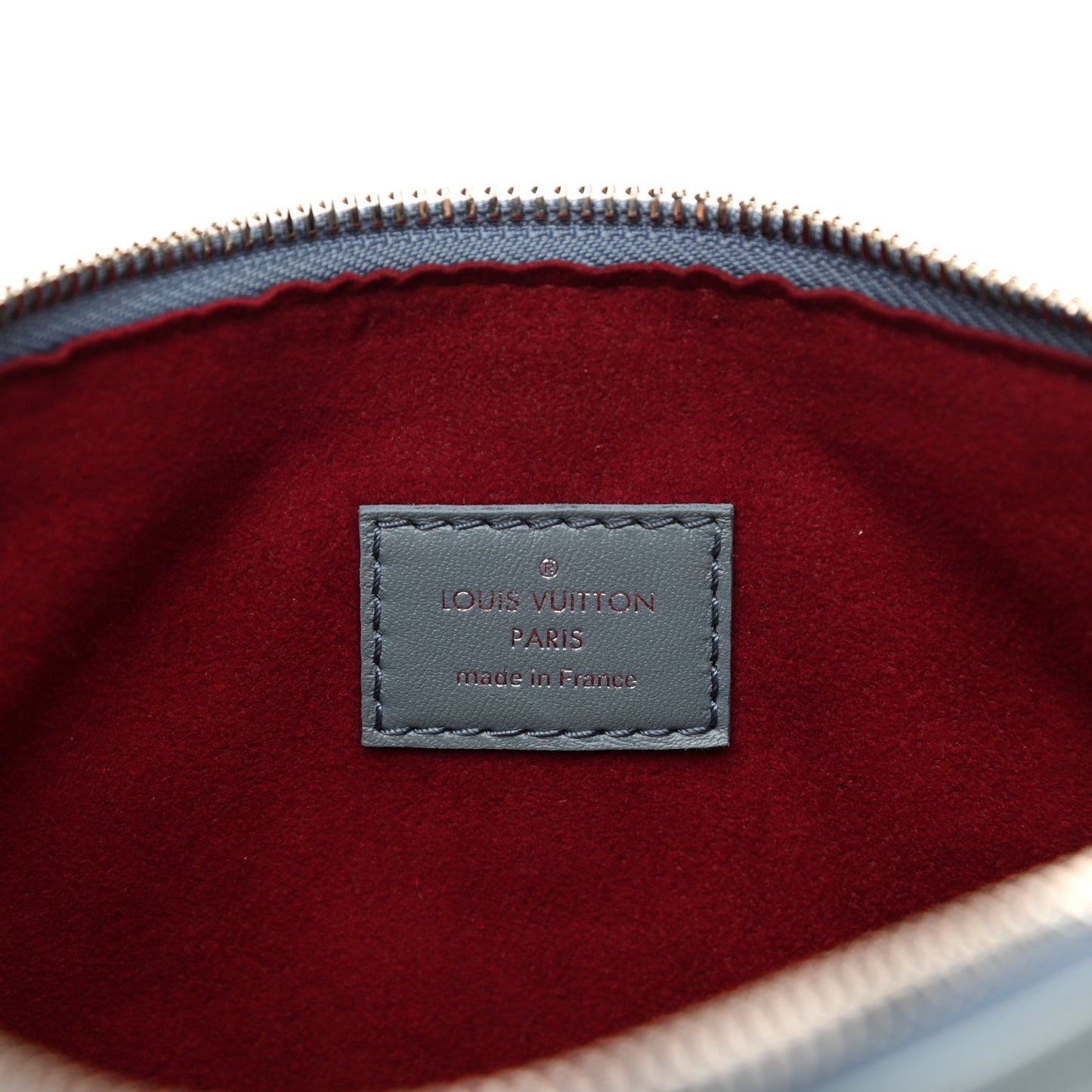 Lambskin Embossed Monogram Coussin PM Blue Glacier