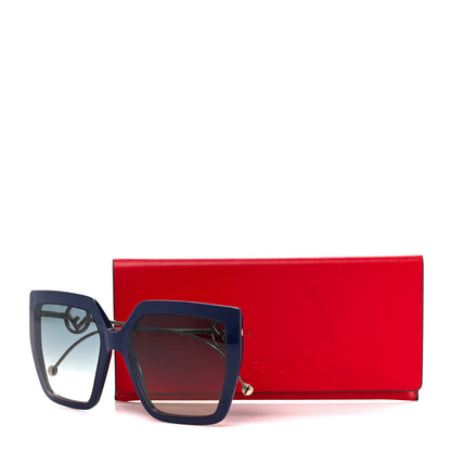 Fendi Metal Acetate F is Fendi Butterfly Sunglasses FF 0410/S Dark Blue 7 of 7