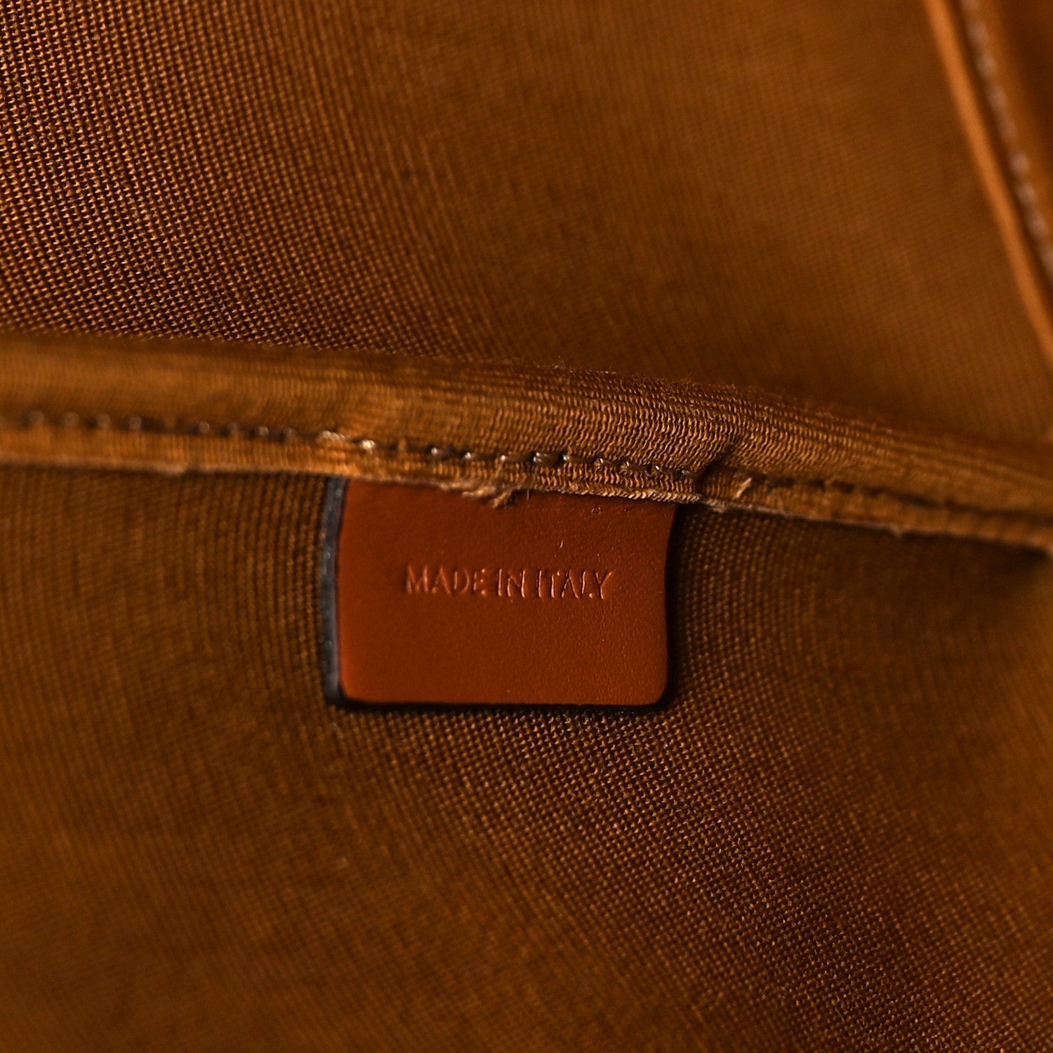 Celine Triomphe Canvas Calfskin Medium Bucket Bag Tan 6 of 8