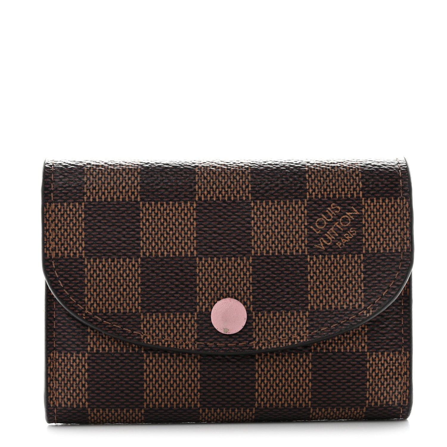 Louis Vuitton Damier Ebene Rosalie Coin Purse Rose Ballerine 1 of 10