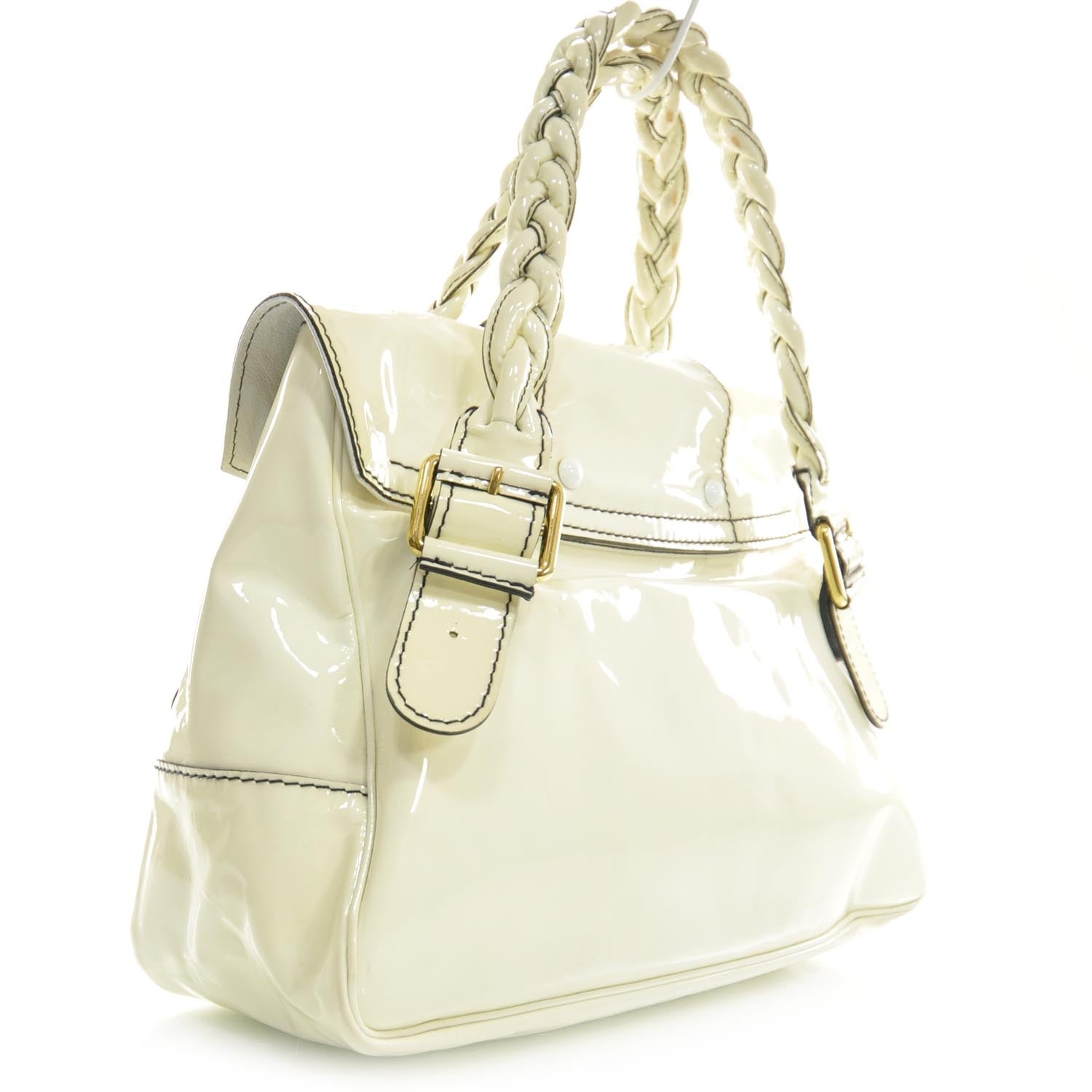 Valentino Garavani Patent Large Histoire White 3 of 8