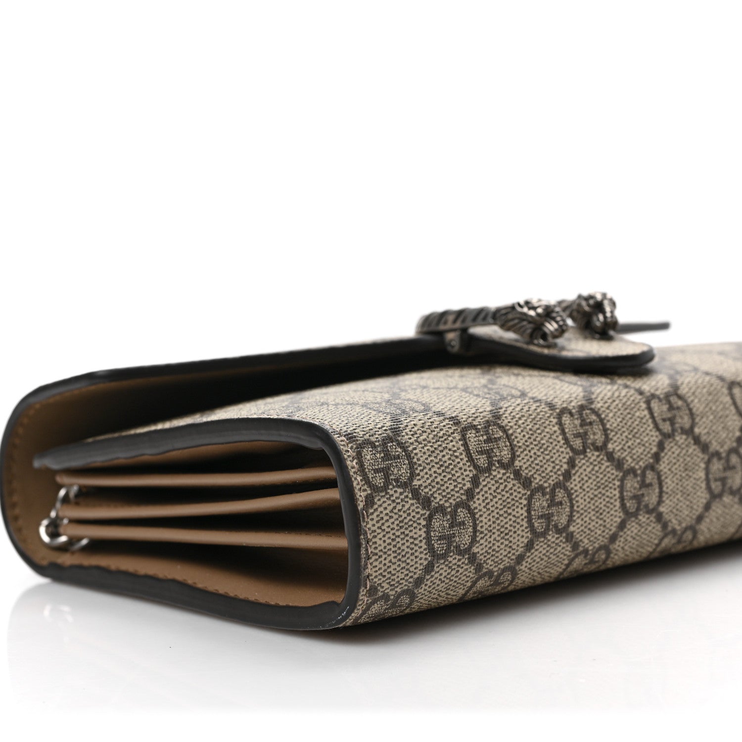 Gucci GG Supreme Monogram Mini Dionysus Chain Wallet Beige Taupe 6 of 8