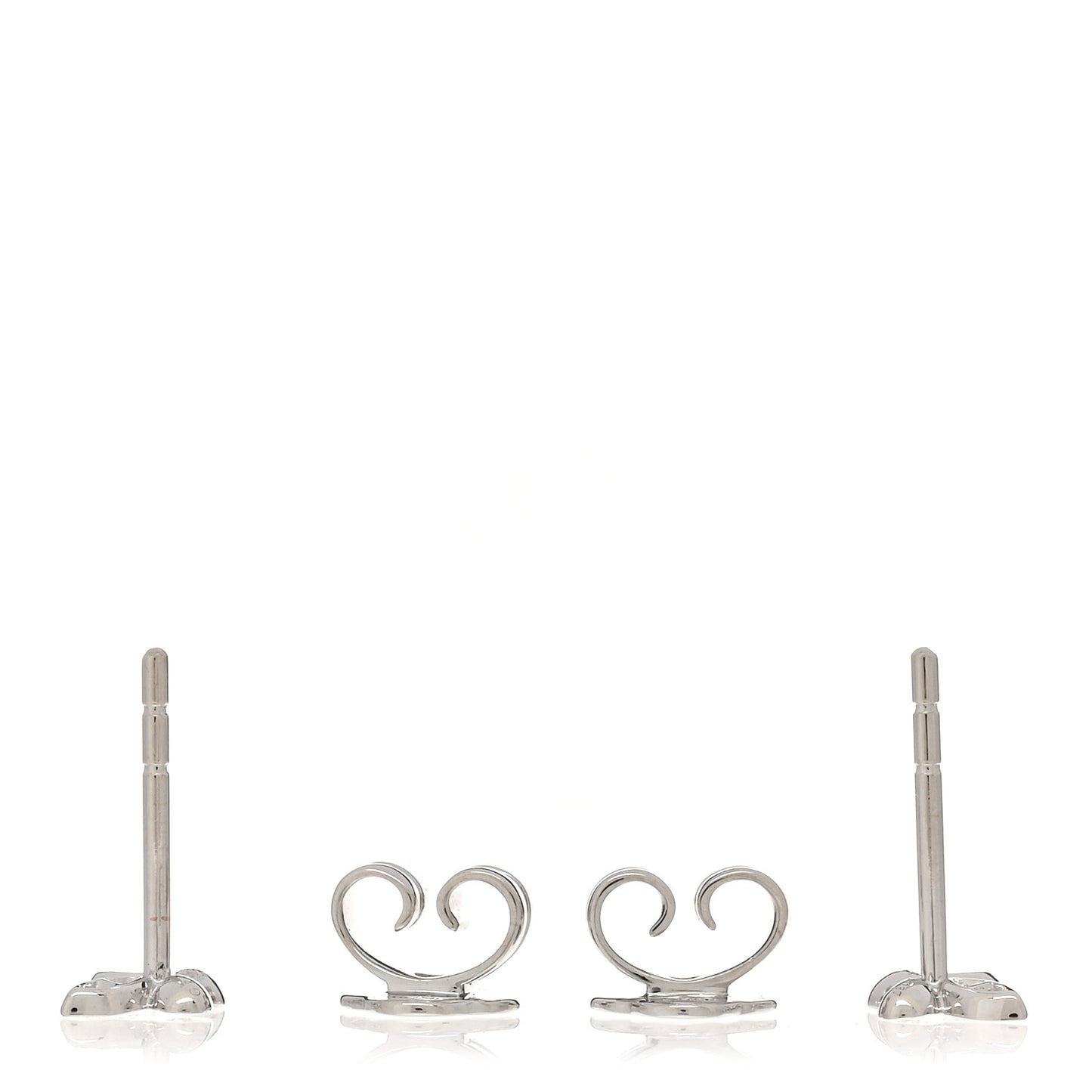 18K White Gold Diamond Petite Pave Butterfly Earrings
