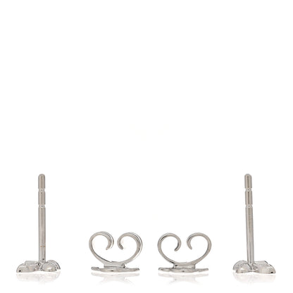 Graff 18K White Gold Diamond Petite Pave Butterfly Earrings 3 of 5