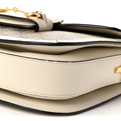 Gucci GG Supreme Monogram Horsebit 1955 Shoulder Bag Beige Mystic White 18 of 19