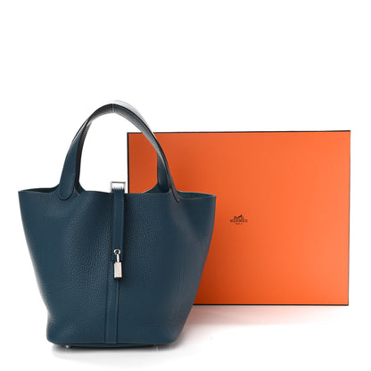Hermes Taurillon Clemence Picotin Lock 22 MM Colvert 11 of 11