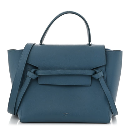 Celine Grained Calfskin Micro Belt Bag Washed Blue 1 of 11