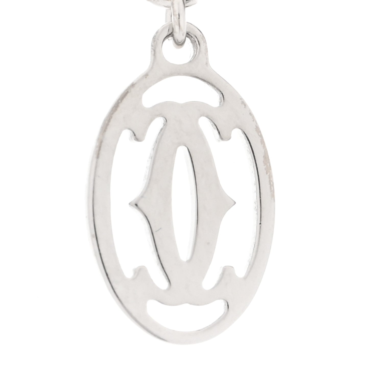 18K White Gold Diamond SM D'Amour Pendant Necklace
