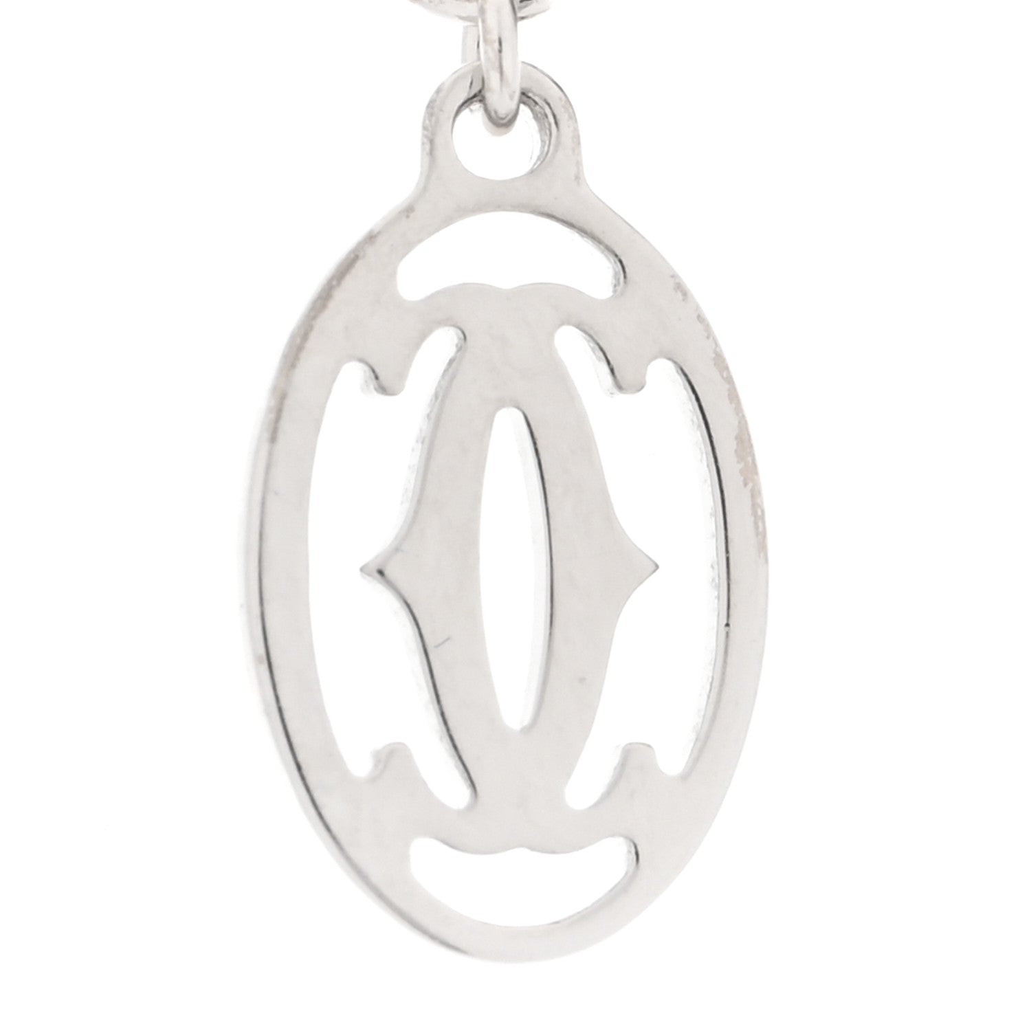 Cartier 18K White Gold Diamond SM D'Amour Pendant Necklace 5 of 6