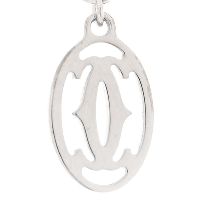 Cartier 18K White Gold Diamond SM D'Amour Pendant Necklace 5 of 6