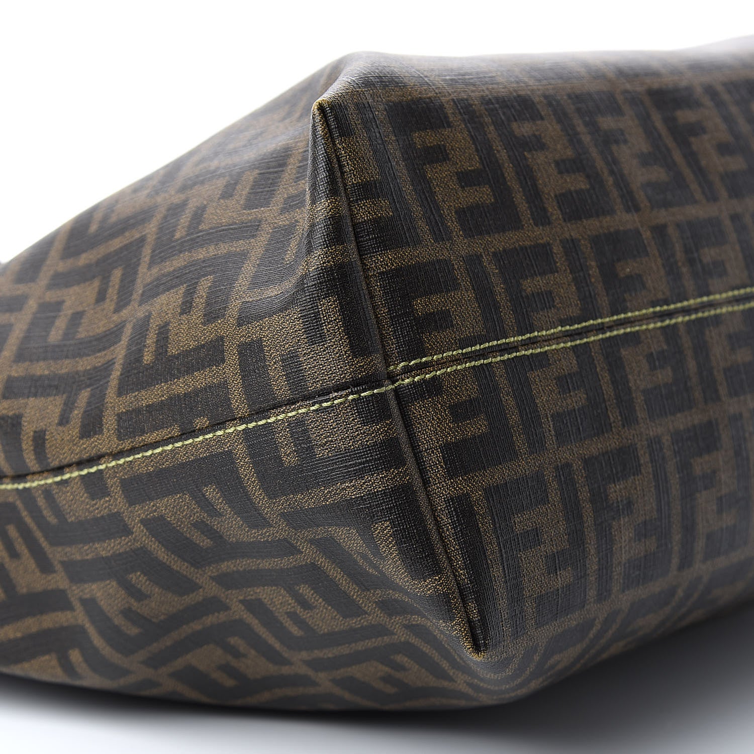 Fendi Zucca Spalmati Medium Roll Tote Tobacco Green 6 of 10