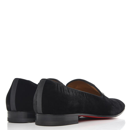 Christian Louboutin Mens Velvet Brode Dandeleo Flat Loafers 42 Black 4 of 10