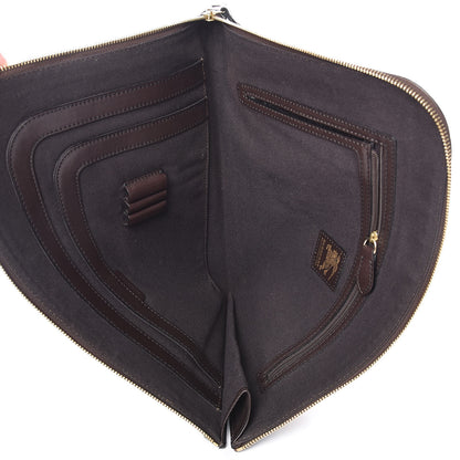 Burberry Haymarket Check Portfolio Case Chocolate 5 of 11