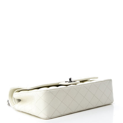 Chanel Caviar Quilted Medium Double Flap White 4 of 17