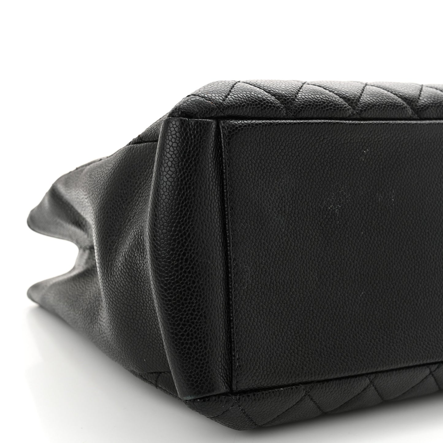 Caviar Quilted Grand Shopping Tote GST Black