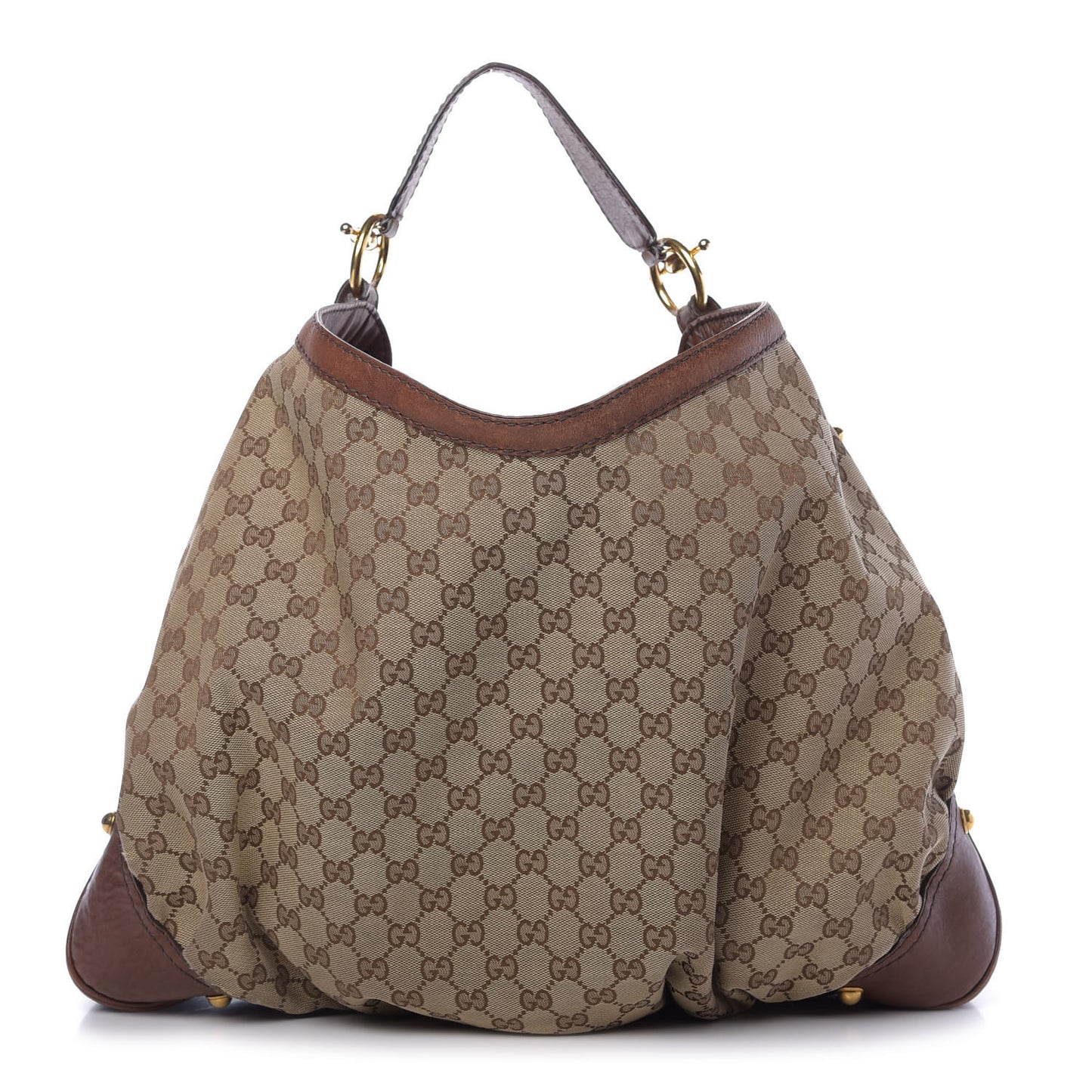 Monogram Large Jockey Hobo Brown