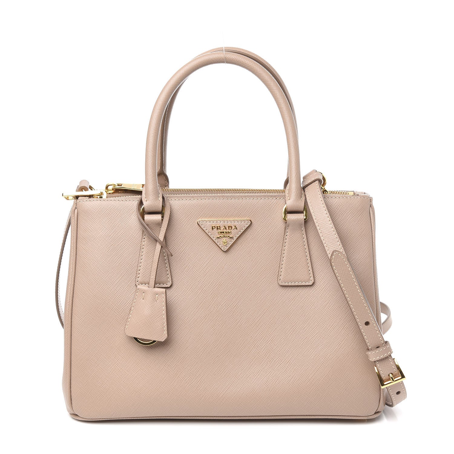 Prada Saffiano Small Galleria Double Zip Tote Cipria 1 of 10
