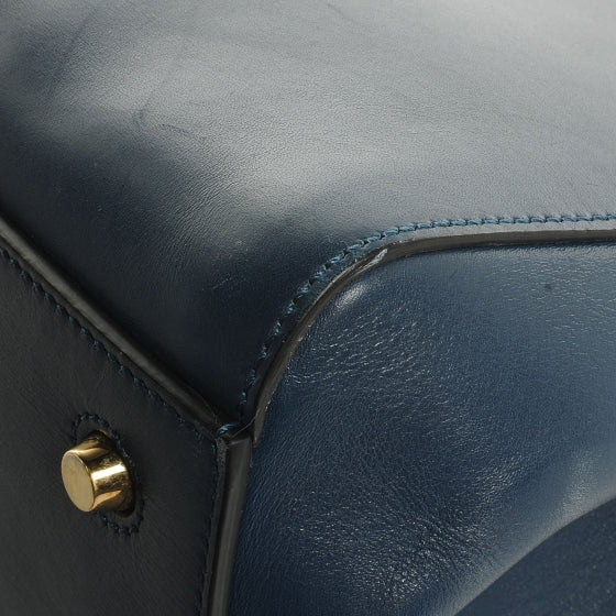 Celine Smooth Calfskin Medium Edge Shoulder Bag Deepsea 7 of 10