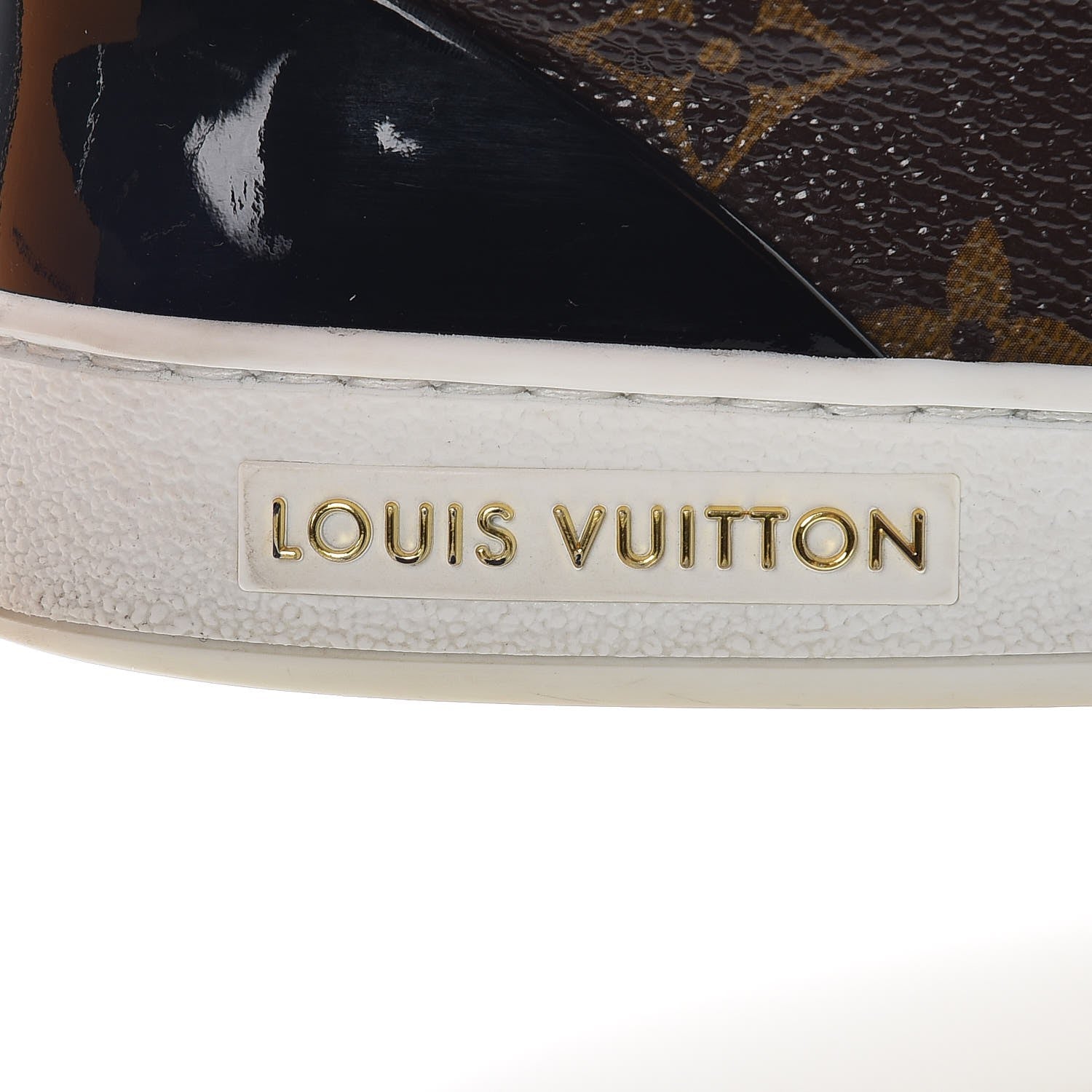 Louis Vuitton Patent Monogram Frontrow Sneakers 38 13 of 28