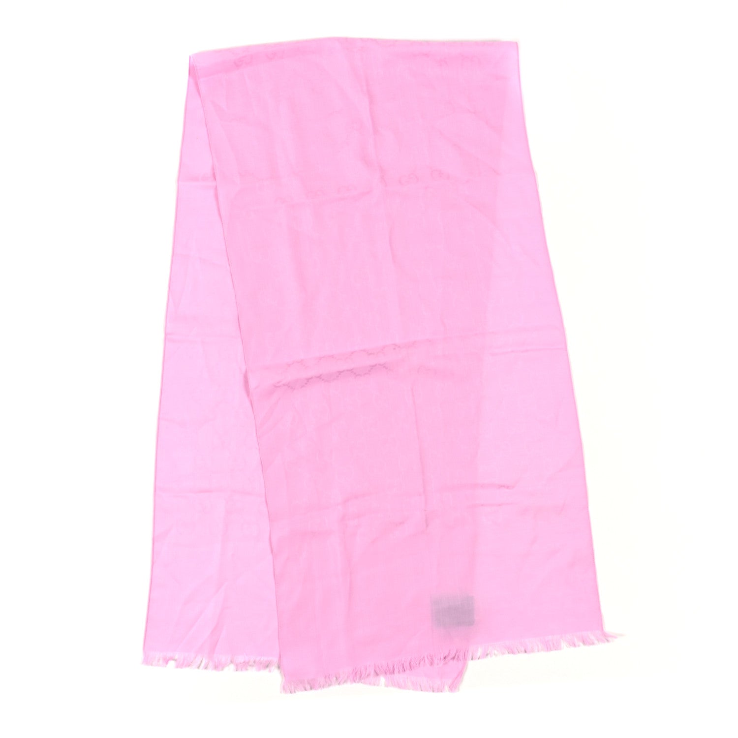 Gucci Wool Silk GG Monogram GGNat Plus Scarf Rose 2 of 3