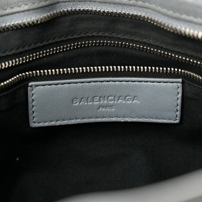 Balenciaga Chevre Silver Metallic Edge Hardware City Bleu Acier 6 of 14