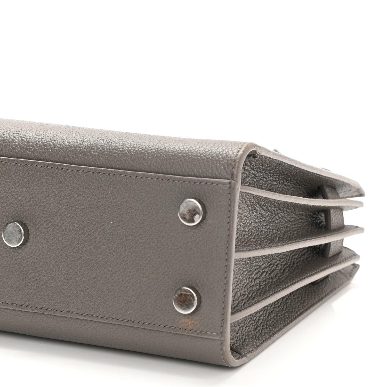 Saint Laurent Grained Calfskin Nano Sac De Jour Fog 9 of 11