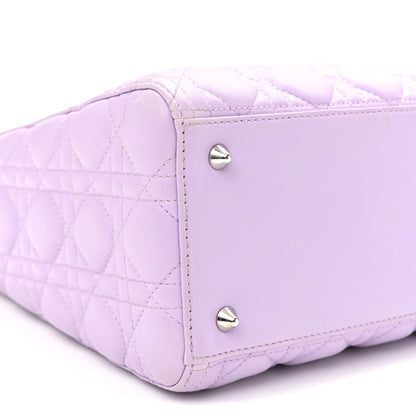 Christian Dior Lambskin Cannage Medium Lady Dior Purple 9 of 10