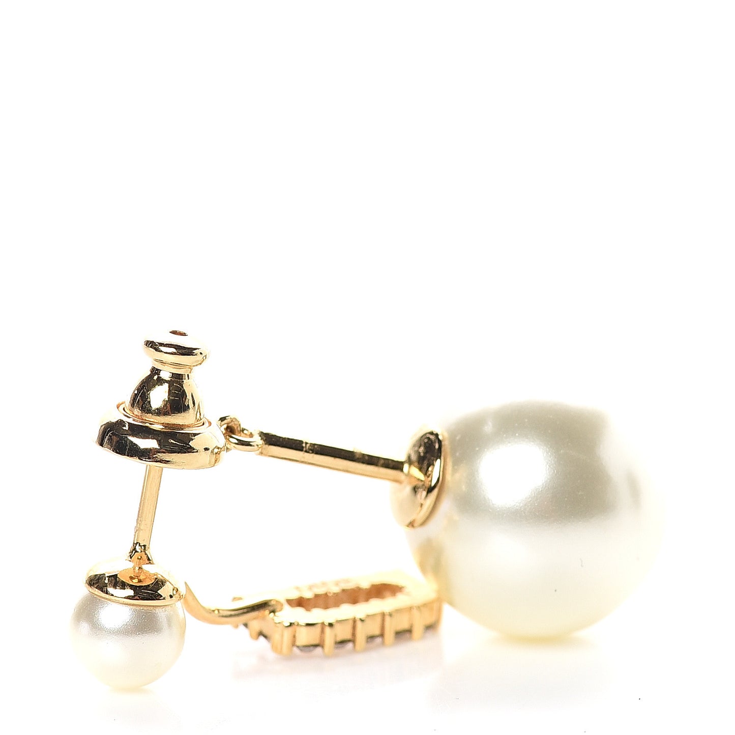 Crystal Pearl My ABCDior D Tribale Earring Gold